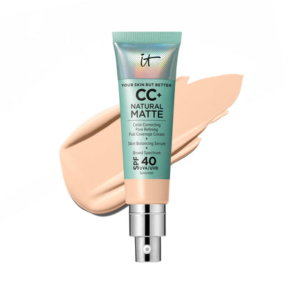 IT Cosmetics CC+ Cream Mat Naturel SPF 40 modèle beige clair vue avant