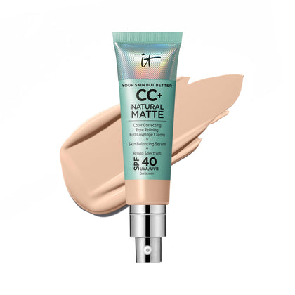 IT Cosmetics CC+ Crème Fond de Teint Mat SPF 40 Teinte Claire vue de face