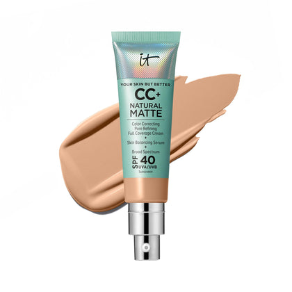 IT Cosmetics CC+ Crème Matifiée SPF 40 Teinte Medium Neutre vue de face
