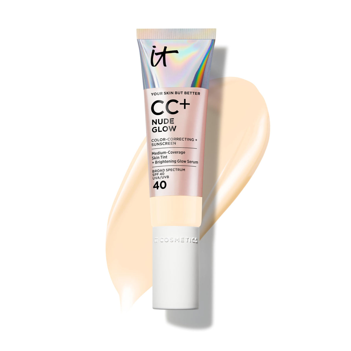 IT Cosmetics CC+ Nude Glow fond de teint 23g vue de face