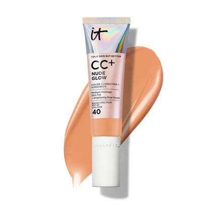 IT Cosmetics CC+ Nude Glow Teint Légèreté avant application
