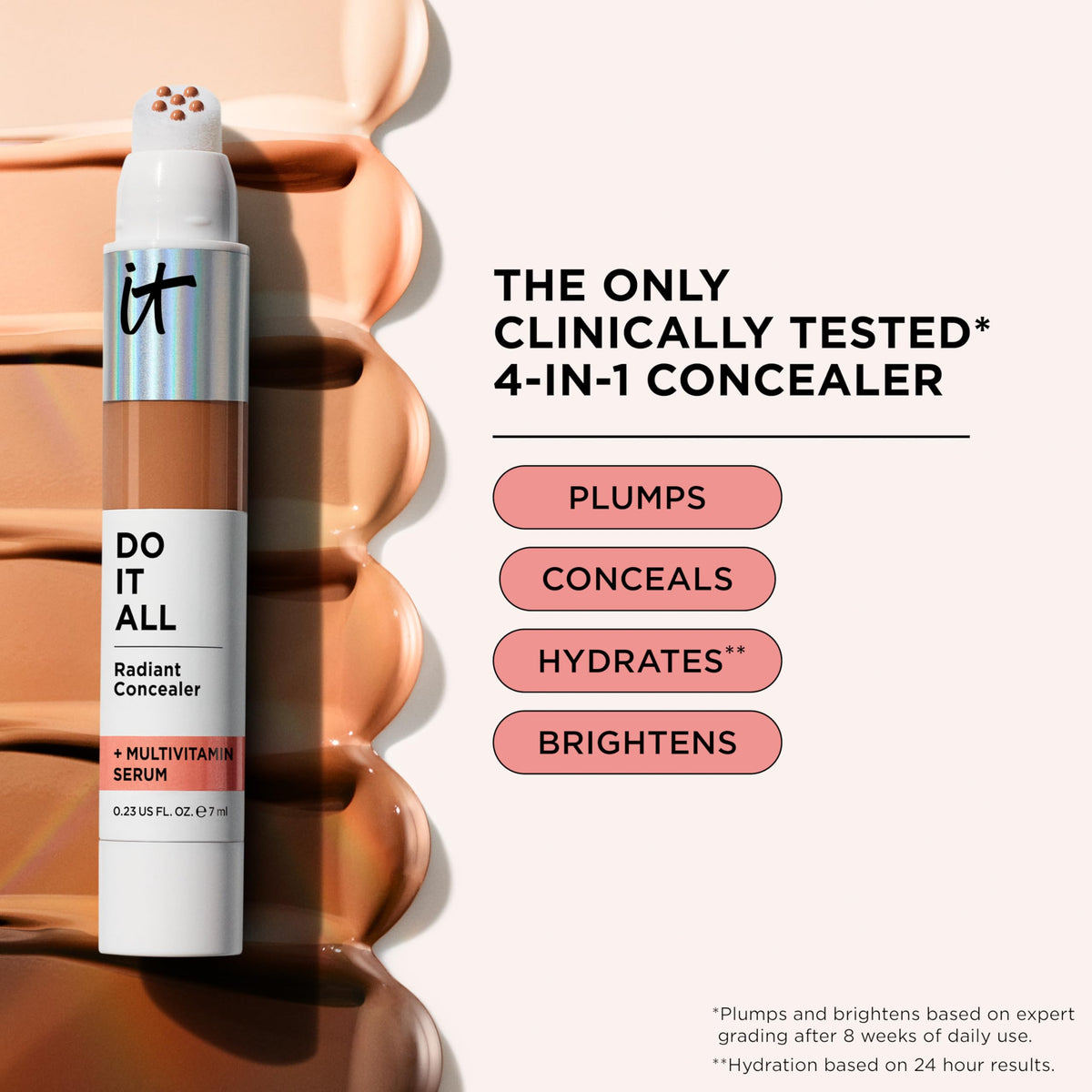 IT Cosmetics Do It All Radiant Concealer 115 Fairest Cool application