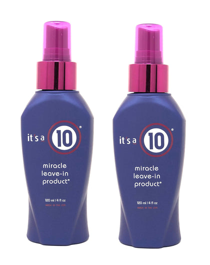 It's a 10 Haircare Miracle Leave-In Spray 4 fl. oz avant et arrière