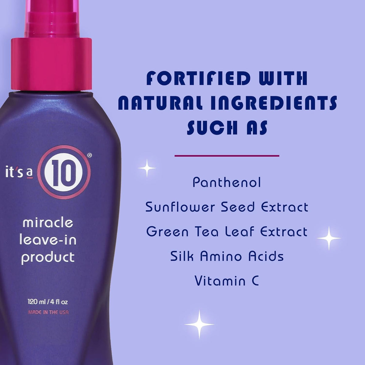 It's a 10 Miracle Leave-In 4 oz en usage quotidien