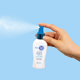 It's a 10 Miracle Leave-In Lite 4 Oz application sur cheveux