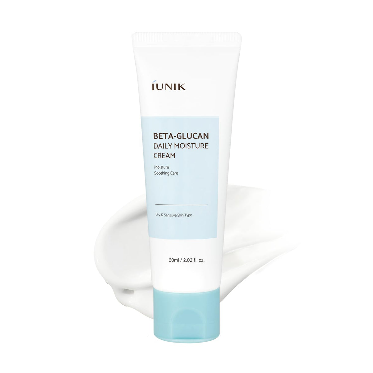 IUNIK Crème Hydratante Quotidienne Beta-Glucan 80g vue avant avec emballage