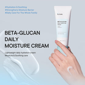 IUNIK Crème Hydratante Quotidienne Beta-Glucan ouverte