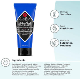 Jack Black Gel Nettoyant Multi-Usages 33 Fl Oz en utilisation