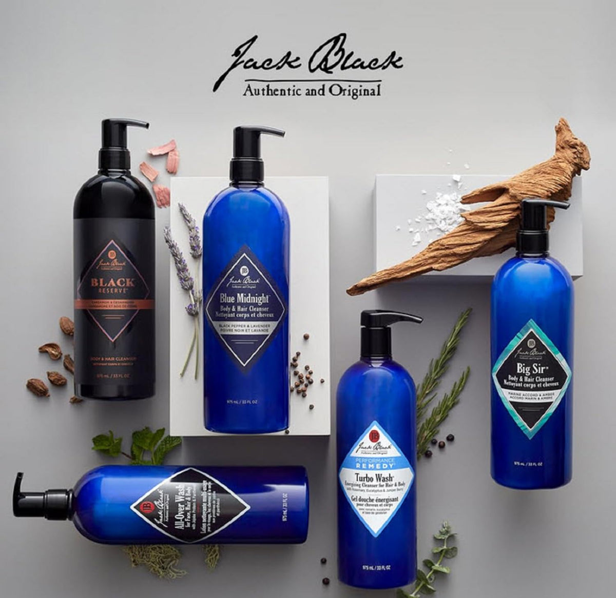 Jack Black Gel Nettoyant Multi-Usages 33 Fl Oz ingrédients naturels