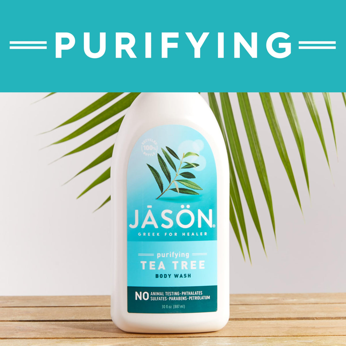JASON Gel Douche Purifiant au Tea Tree 990g emballage recyclé