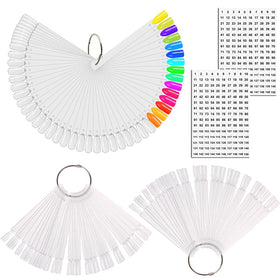 JASSINS Échantillons d'Ongles 150 Pcs avec Anneau Transparent