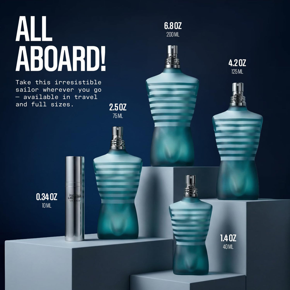 Jean Paul Gaultier Le Male 1,4 oz avec son emballage