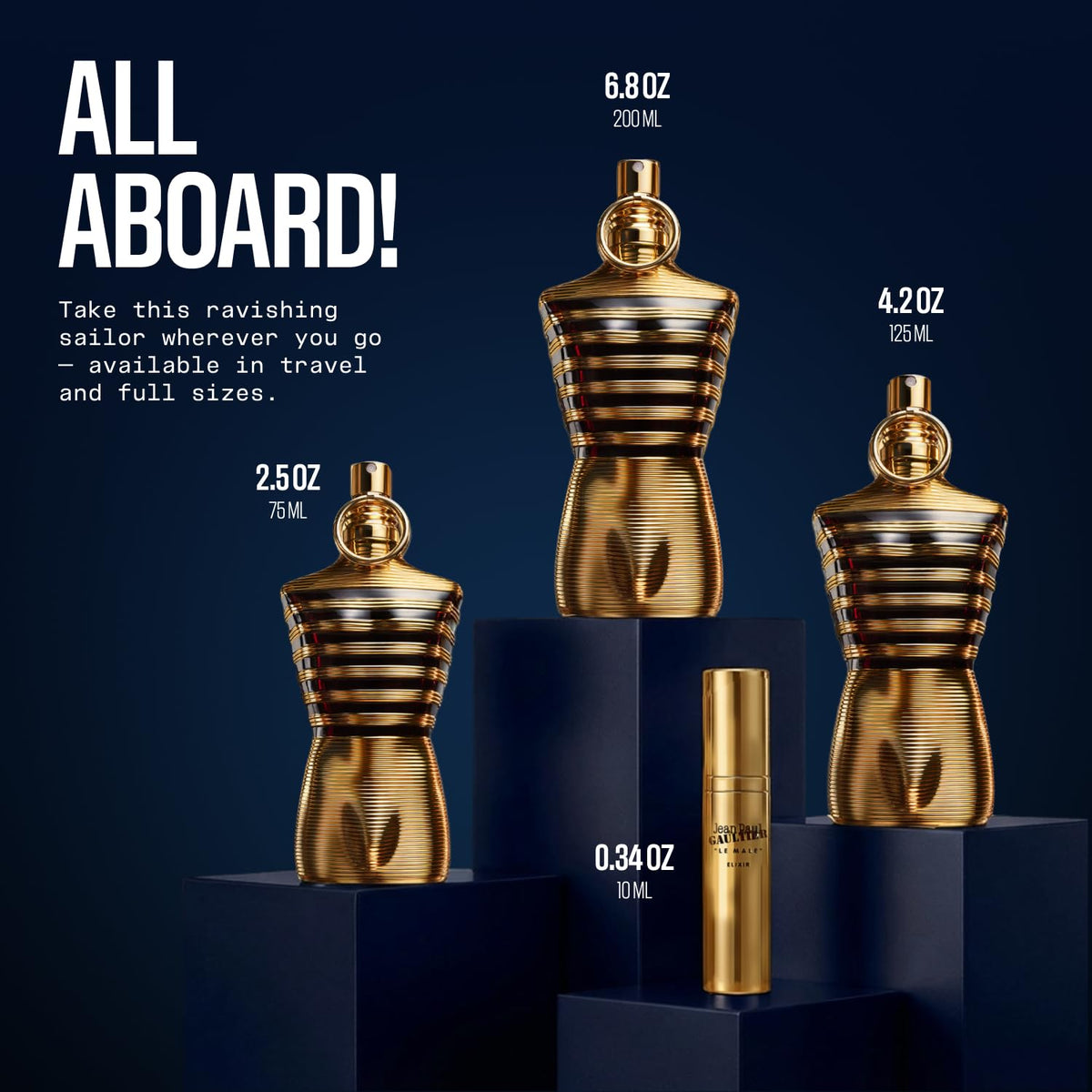 Jean Paul Gaultier Le Male Elixir Parfum dans son emballage