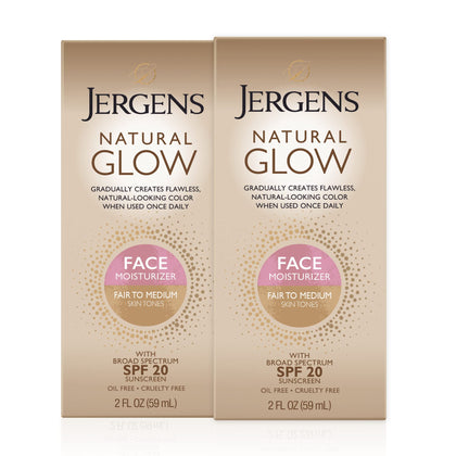 Jergens Auto-bronzant Visage SPF 20 2oz, vue de face