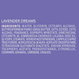 Jergens Crème Corps Lavender Dreams avec fleurs de lavande