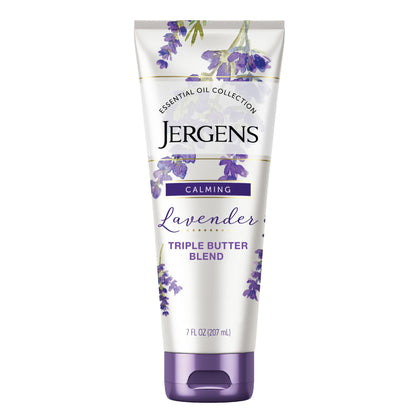 Jergens Crème de Corps Lavande 222g vue avant avec bouchon