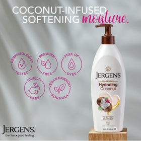 Jergens Lotion Hydratante à la Noix de Coco 3 flacons