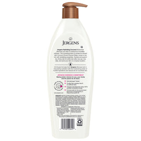 Jergens Lotion Hydratante au Coco 786 ml sur fond blanc
