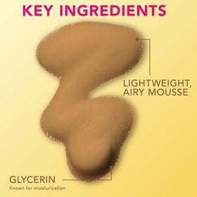 Jergens Mousse Auto-Bronzante Instantanée 490g sur un gant de bronzage