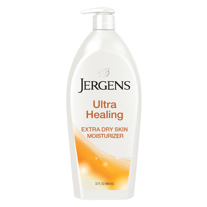 Jergens Ultra Healing Lotion 32oz vue avant avec bouchon blanc