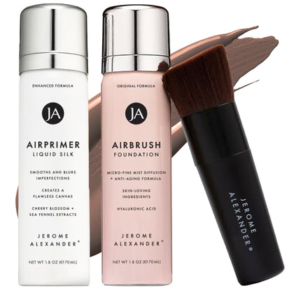 Jerome Alexander Airbrush Foundation Set 3 pièces vue de face