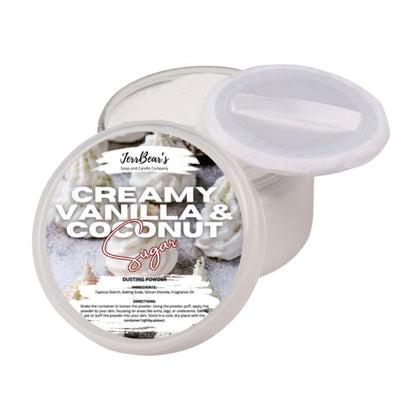 JerrBear’s Poudre Corporelle Vanille & Coco 141g vue de face