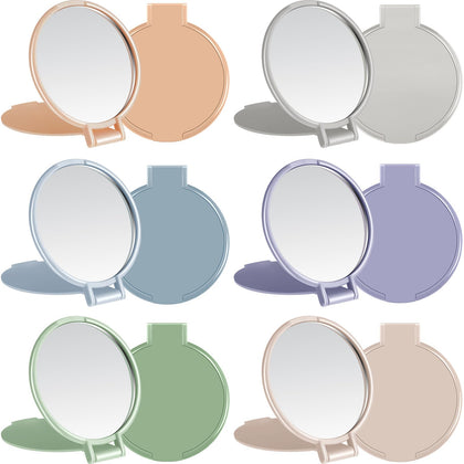 Jetec miroir compact rond couleur Morandi vue de face