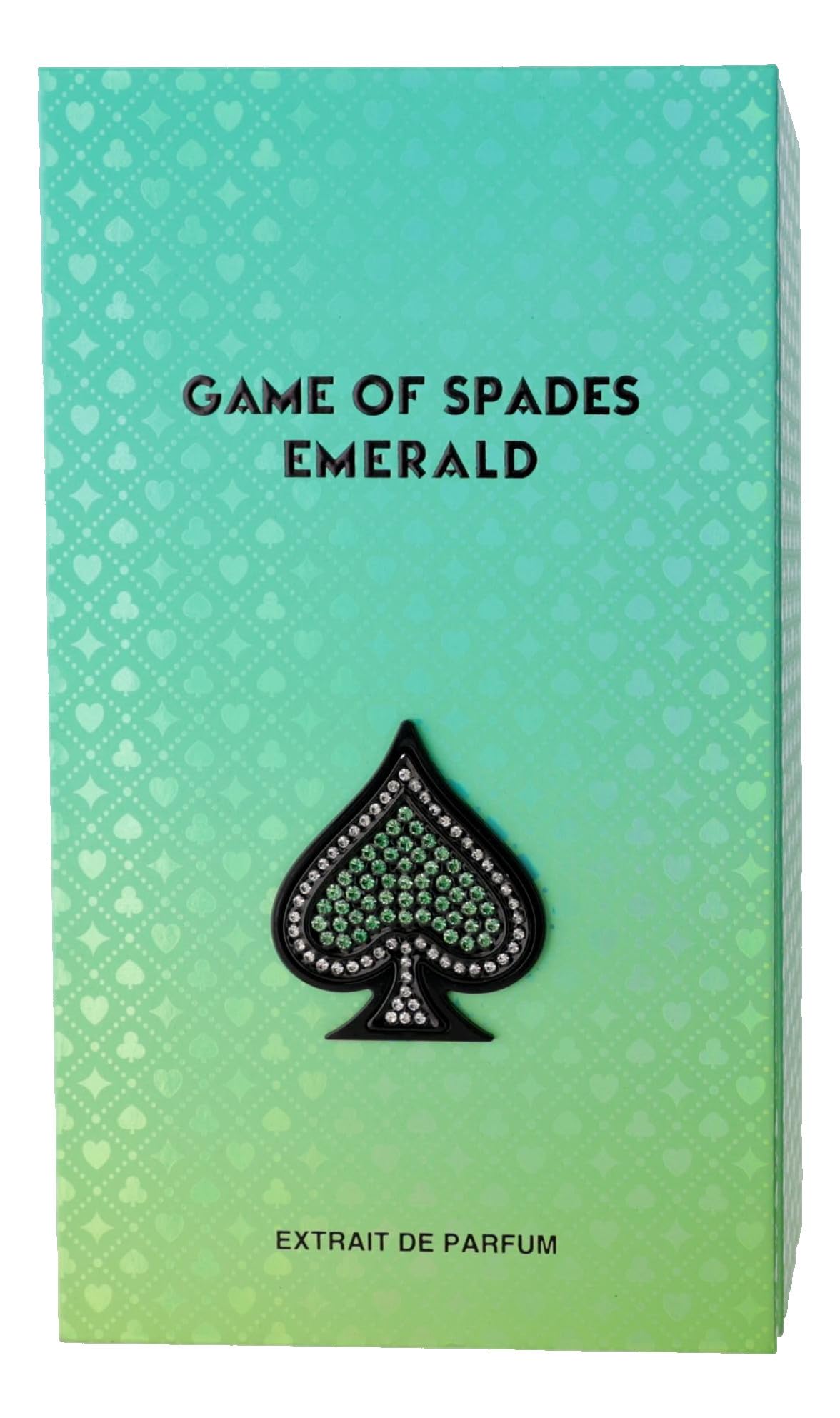 Jo Milano Paris Game of Spades Émeraude Eau de Parfum sur fond neutre