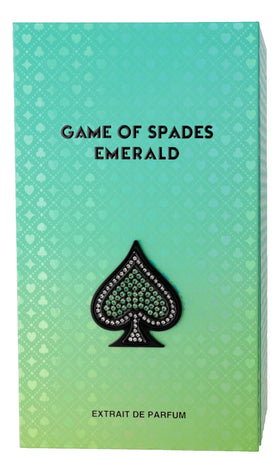 Jo Milano Paris Game of Spades Émeraude Eau de Parfum sur fond neutre