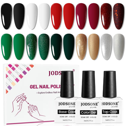JODSONE Set de Vernis à Ongles Gel 10 Couleurs vue de face