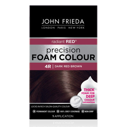 John Frieda Couleur Mousse Précision Brun Rouge Foncé 4R avant ouverture