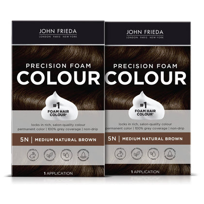 John Frieda Précision Mousse 5N Brun Naturel vue de l'avant