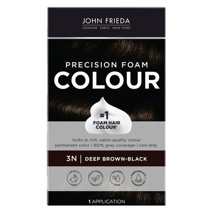 John Frieda teinture cheveux mousse 3N Brun Noir avant application