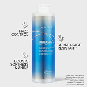 Joico Moisture Recovery Après-Shampooing 1000ml sur cheveux mouillés
