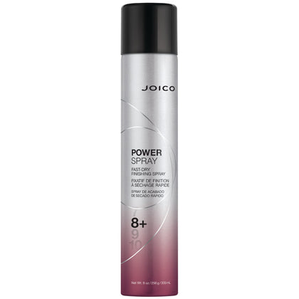 Joico Power Spray 322 g vue de face avec bouchon noir