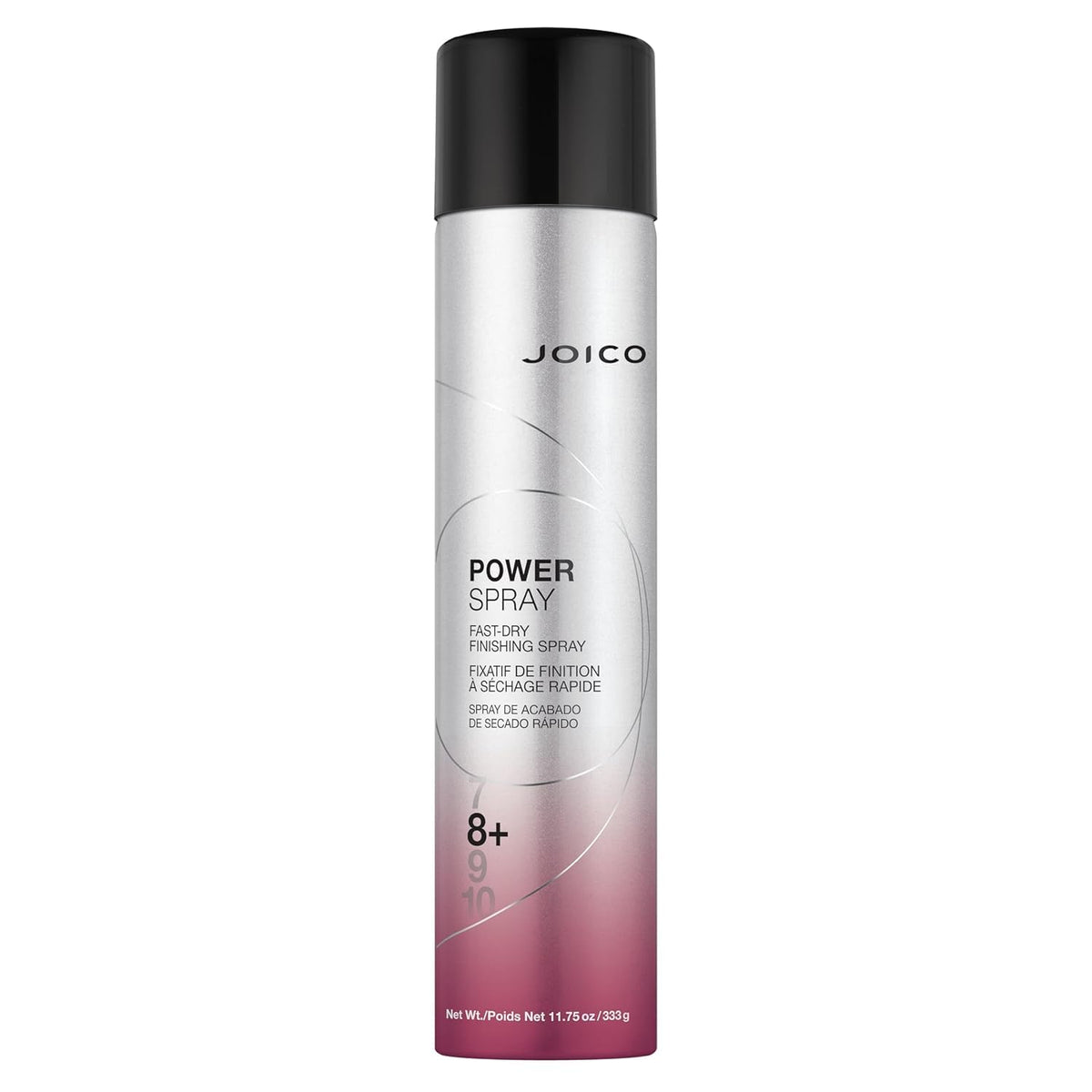 Joico Power Spray 390 ml vue avant avec spray et logo