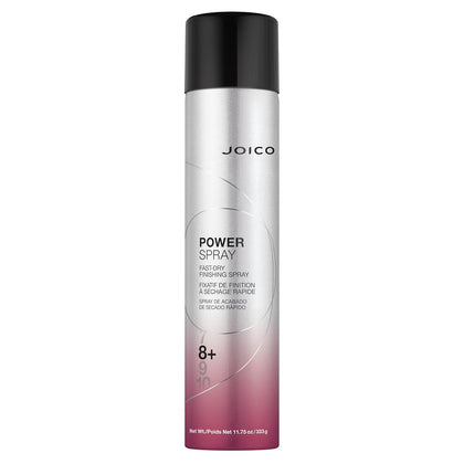 Joico Power Spray 390 ml vue avant avec spray et logo