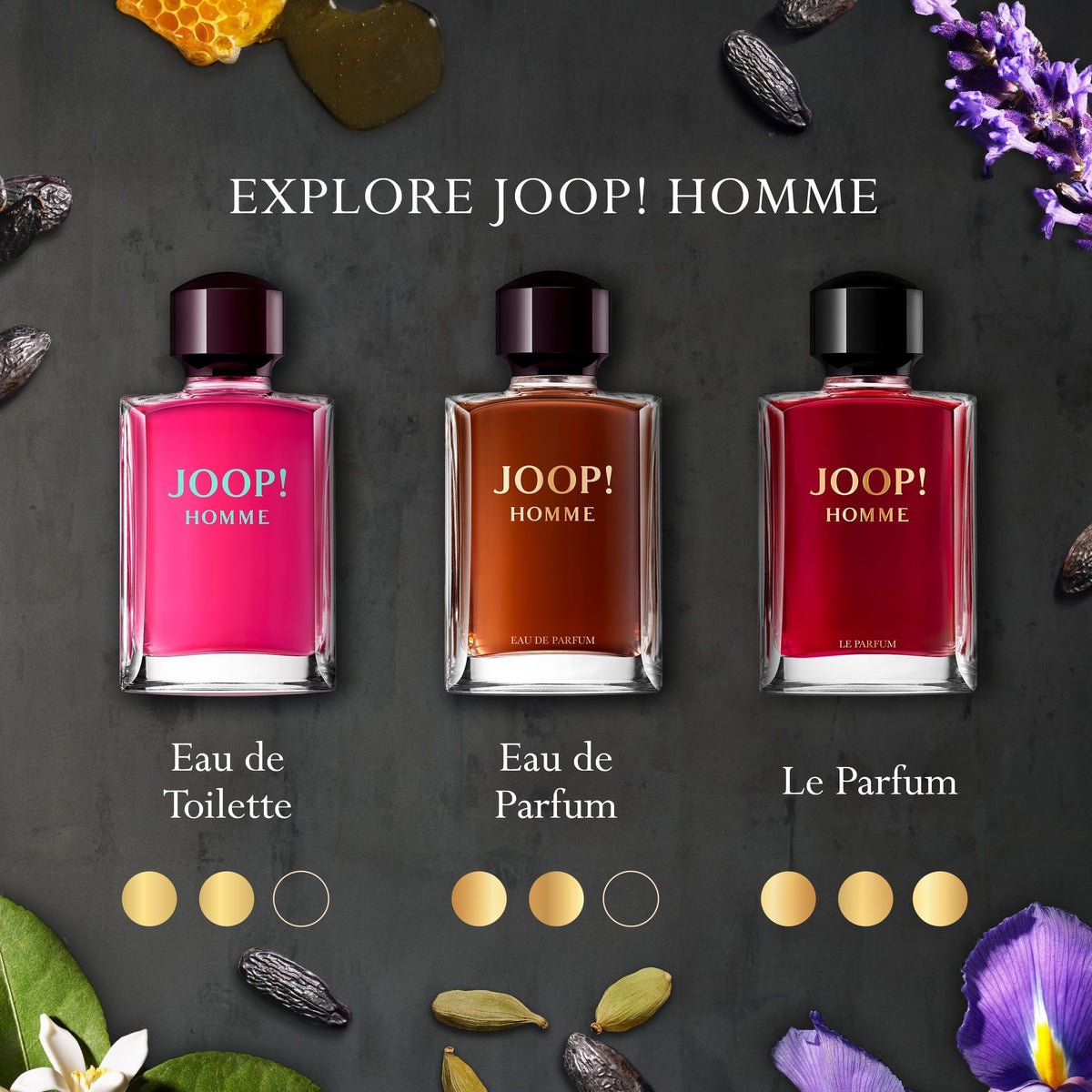 Joop! Homme Eau de Toilette 100ml avec notes de parfum