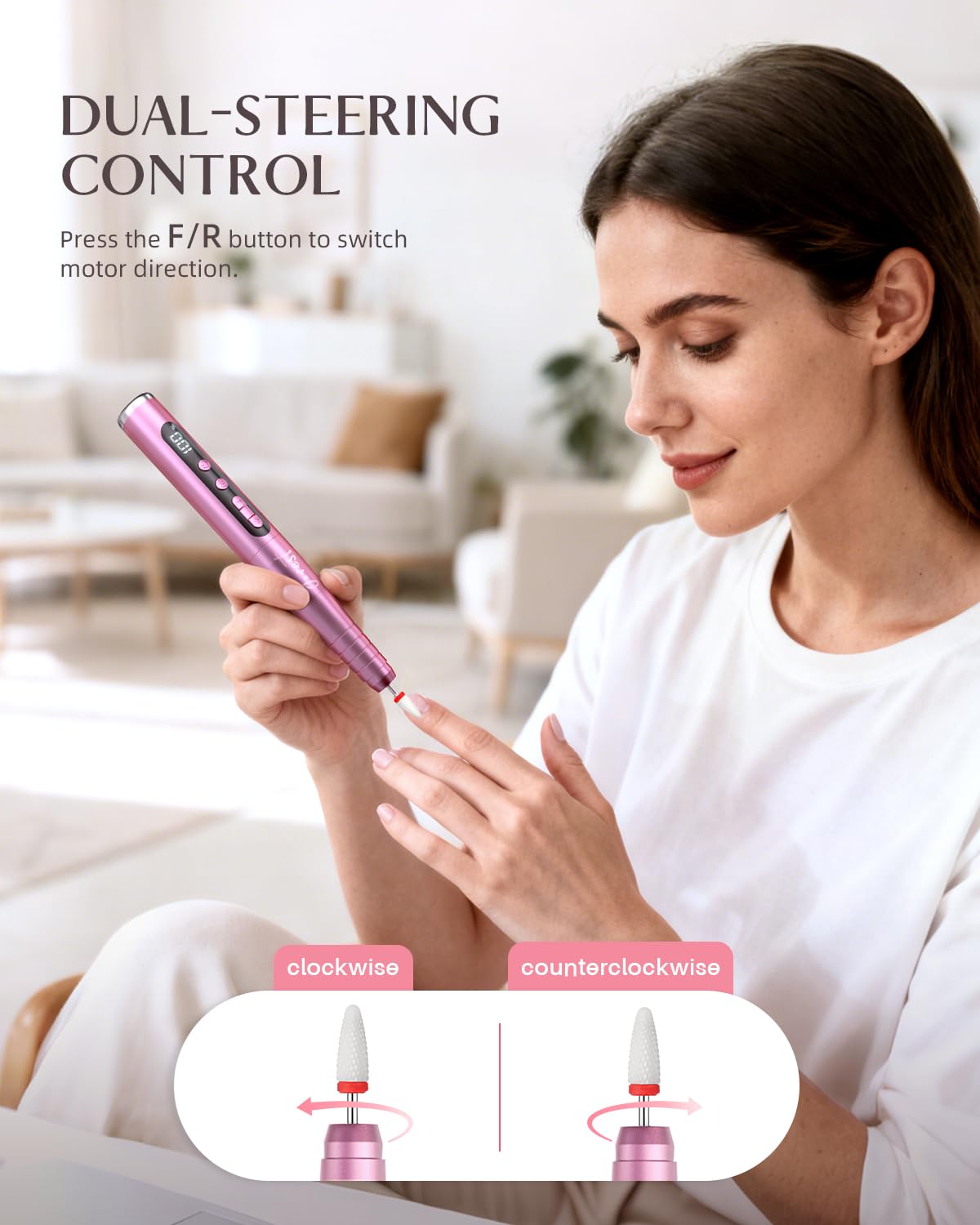 Jorest kit de perceuse à ongles sur une table de manucure