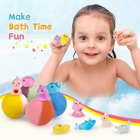 Jouet lumineux caché dans une bombe de bain Yekery