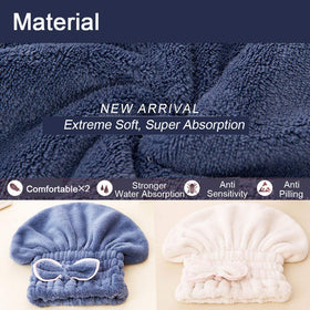 Jseng serviette capillaire microfibre en train d'être utilisée après la douche