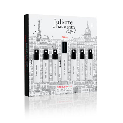 Juliette Has A Gun Discovery Box avec bouteille de 5ml et échantillons