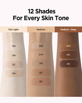 JUNG SAEM MOOL PDRN Serum Skin Tint 21C application brush