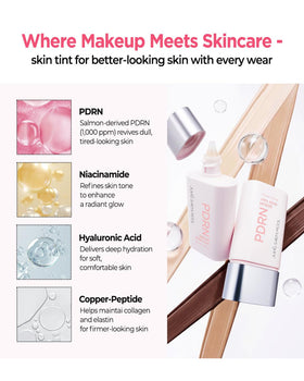 JUNG SAEM MOOL PDRN Serum Skin Tint 21C swatch on arm