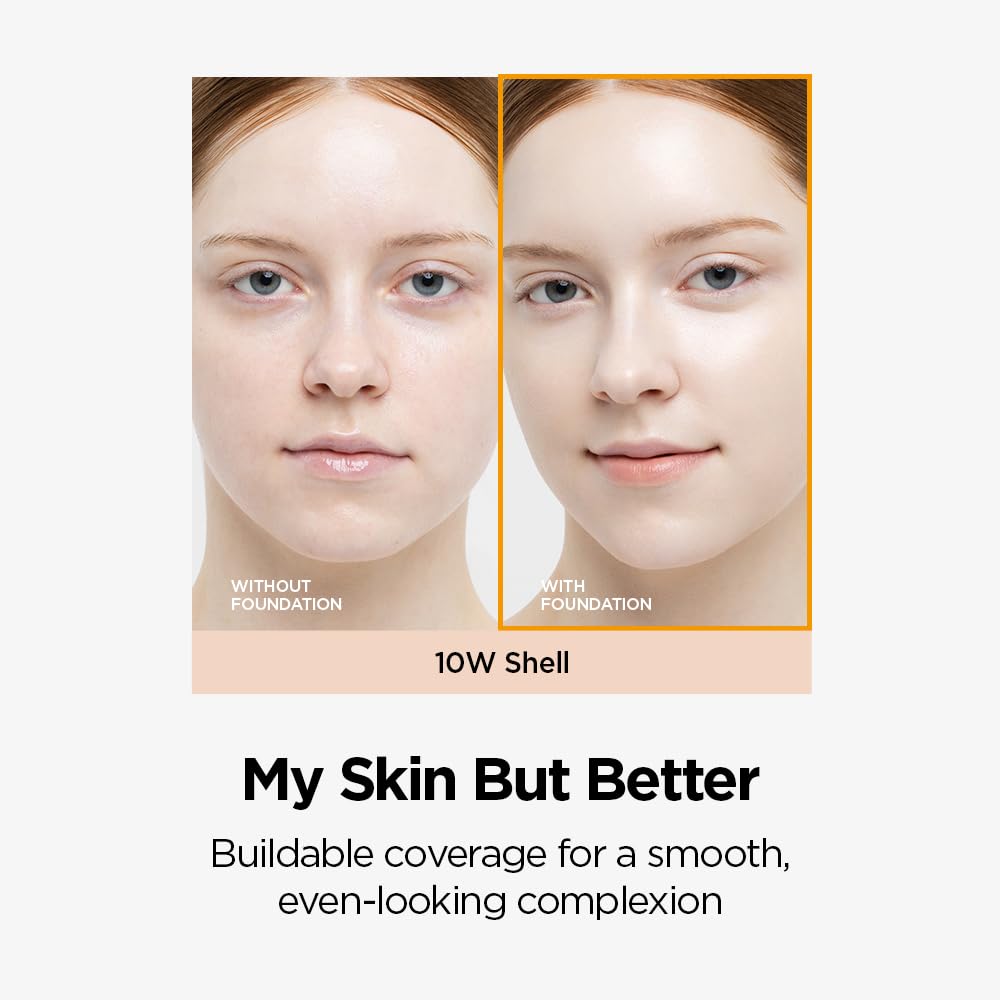 JUNG SAEM MOOL Skin Nuder Cushion 17 Clair en application