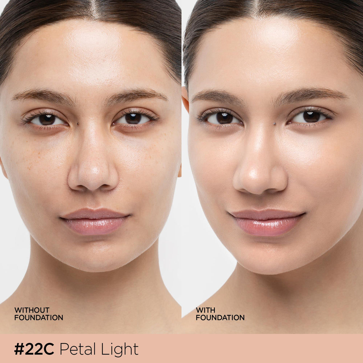 JUNG SAEM MOOL Skin Nuder Cushion 22C Pétale Clair texture