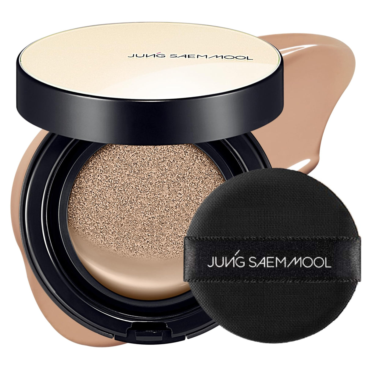 JUNG SAEM MOOL Skin Nuder Cushion 26N Taupe Beige face avant