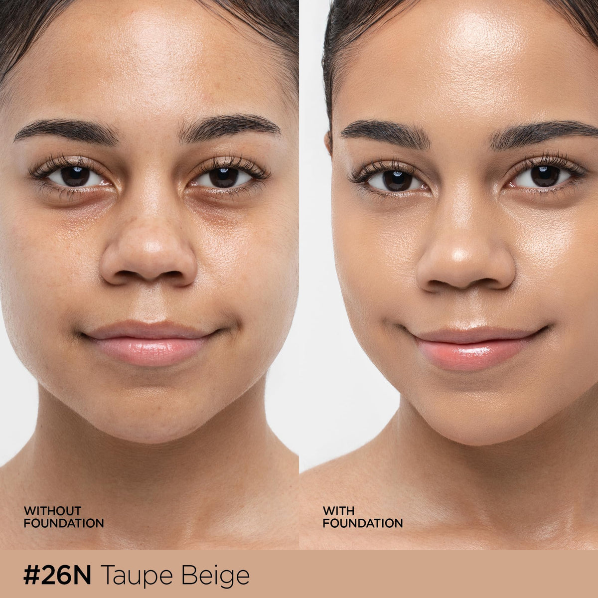 JUNG SAEM MOOL Skin Nuder Cushion 26N Taupe Beige texture du produit