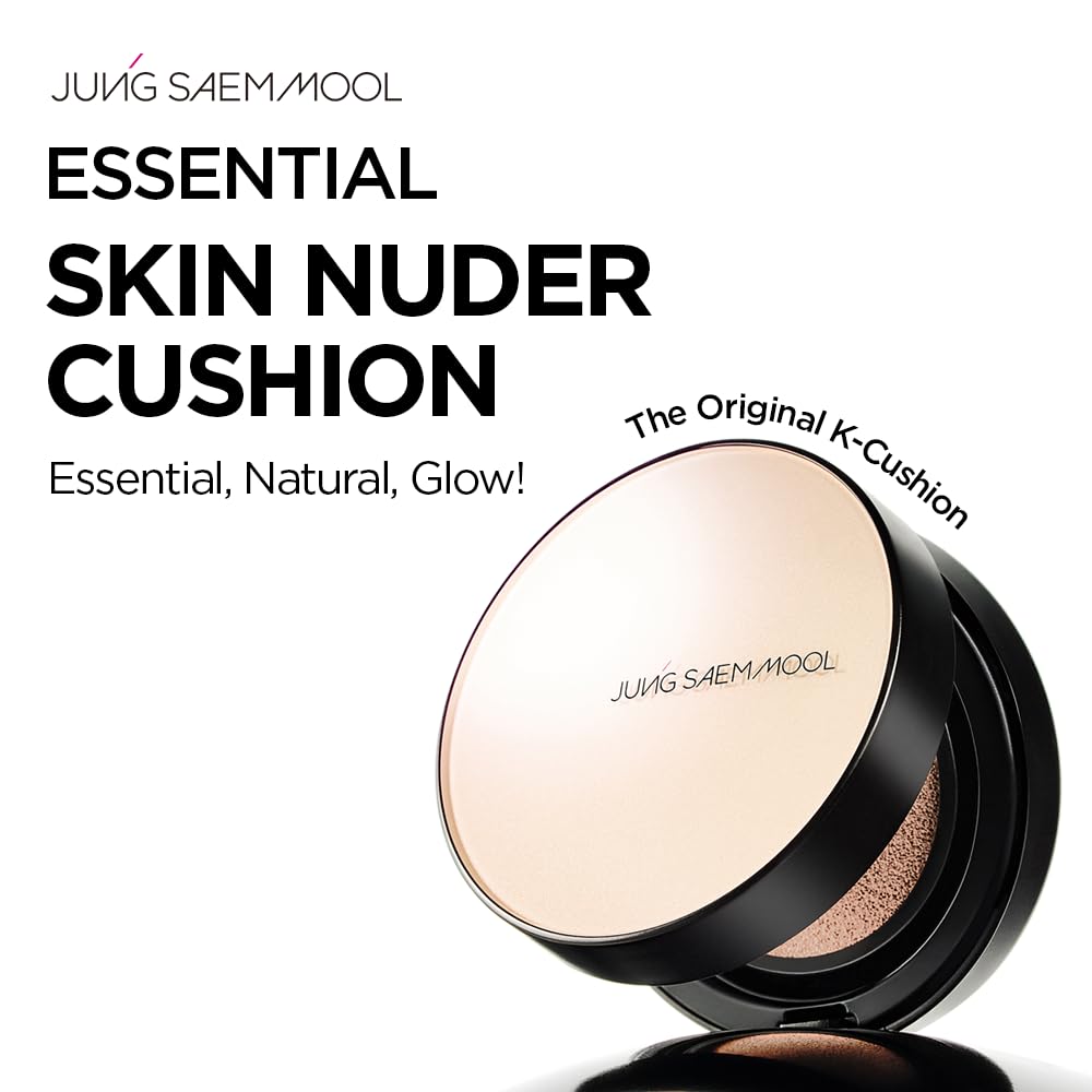 JUNG SAEM MOOL Skin Nuder Cushion Set open with puff