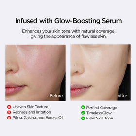 JUNG SAEM MOOL Skin Nuder Cushion set with makeup accessories